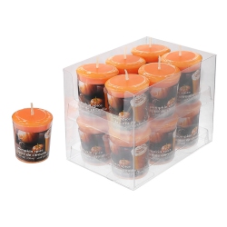 MAISON CONCEPTS Mushroom Votive (Pumpkin Spice) (12/display) - Set Of 12