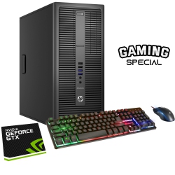 HP Refurbished (Good) - Elitedesk 800 G2 Tower Computer PC I5 6500 3.2Ghz 32GB Ddr4 Ram 512GB SSD Nvidia Geforce Gtx 1650 Win 10 Pro \w Gaming PC