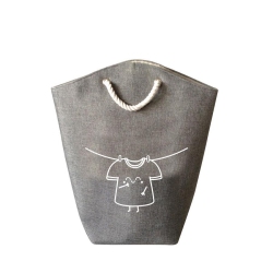 JESSAR - Fabric Laundry Basket, 52 X 56 Cm In Grey