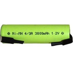 POWER PORTABLE 3 X 4/3 A (F) Nimh Batteries With Tabs (3800 Mah)
