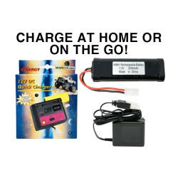 POWER PORTABLE 7.2 Volt Nimh Battery Pack (3300 Mah) + Wall Charger + Car Charger