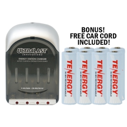 TENERGY Ultralast Aa / Aaa Smart Battery Charger + 8 Aa Nimh Rechargeable Batteries (2500 Mah)