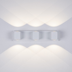 TUBICEN 3-Light Bathroom Light Over Mirror, 19.7 Inch Led Dimmable Vanity Light, 30W Aluminum Wall Sconce Light Up Down for Living Room Hallway