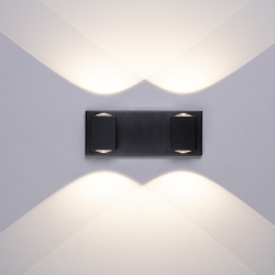 TUBICEN 2 Lights Wall Sconce Light Up Down, 20W Led Dimmable Bathroom Vanity Light Over Mirror, Modern Indoor Wall Lamp for Bedroom Hallway Stairs