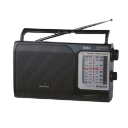 DIGITAL SUNFLASH Rd-4 Compact Portable Digital 4 Band Radio - In Black