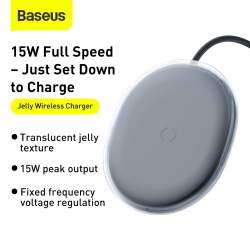BASEUS Jelly Full Protocol Wireless Charger 15W-Black