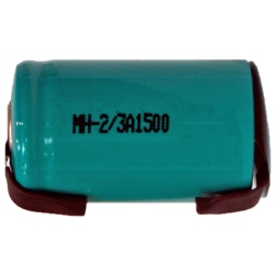 POWER PORTABLE 8 X 2/3 A Nimh Batteries With Tabs (1500 Mah)