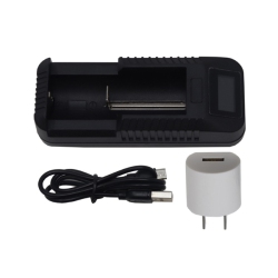 POWER PORTABLE 1-Slot Li-Ion Battery Charger W/ Lcd Display (26650