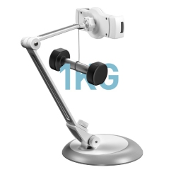 CC Topsave Universal Phone Holder Portable Bracket Foldable Desktop Bracket 360 Degree Rotation Mobile Adjustable Tablet Phone Stand-White
