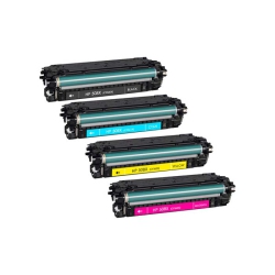 TONER4U - 4 Pack Compatible Cf360X, Cf361X, Cf362X, Cf363X Toner Cartridge for HP 508X, HP508A, Cf360A, Cf361A, Cf362A, Cf363A