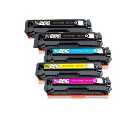 TONER4U - 5Pk (2K, C, M, Y) Compatible Cf400X, Cf401X, Cf402X, Cf403X Toner Cartridges for HP 201X Cf400A, Cf401A, Cf402A, Cf403A
