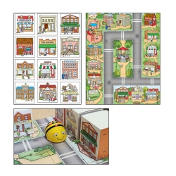 TTS Bee-Bot & Blue-Bot Community Mat & 3D Community Construction Kit, Experiential Learning for Kids, Learn Coding & Geographical Skills - for 3