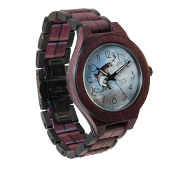 DIANE BALIT WATCHES Men's Watch In Exotic Wood | Trout In Multicolor