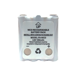POWER PORTABLE 2 X 4.8 Volt Cobra Replacement 350 Mah Nicd Microtalk Radio Battery (Frs/gmrs)