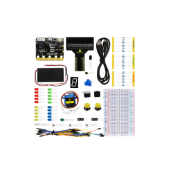 KEYESTUDIO Microbit Beginner’S Starter Kit | Resistors, Leds, Sensors, Led Segment Display | Perfect Kids Educational Toy for Boys And Girls Ages 2