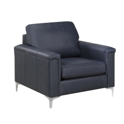 CANADIAN SOFA Distributions 'roswell' Leather Chair In Blue