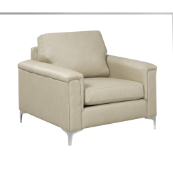 CANADIAN SOFA Distributions 'roswell' Leather Chair In Beige
