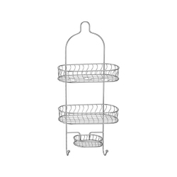 JESSAR - Hanging Shower Accessory Holder In Silver