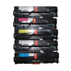 TONER4U - 5Pk Compatible Cf410X, Cf411X, Cf412X, Cf413X (2K, C, M, Y) High Yield Toner Cartridge for HP Cf410X, Cf410A Printer
