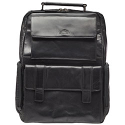 Mancini Buffalo 15.6" Laptop Travel Backpack - Black