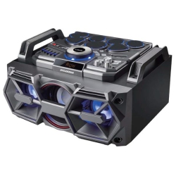 SYLVANIA Portable 2.1 Dj Drum Boombox With Led Lights - In Black