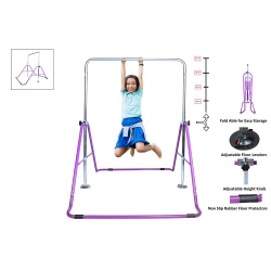 TOYKRAFT Gymnastics Bar Kids Home Training Kip Bar | Expandable Horizontal Kip Bar Folding Home Gym Equipment Boys And Girls | Junior Gymnastics