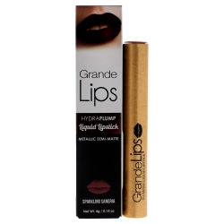 GRANDE COSMETICS Grandelips Plumping Liquid Lipstick Metallic Semi Matte - Sparkling Sangria By for Women - 0.14 OZ Lipstick