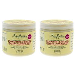 SHEA MOISTURE Jamaican Castor Oil Reparative Leave-In Conditioner - Pack Of 2 By for Unisex - 16 OZ Conditioner In Black