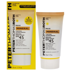 PETER THOMAS ROTH Max Mineral Tinted Sunscreen Spf 45 By for Unisex - 1.7 OZ Sunscreen