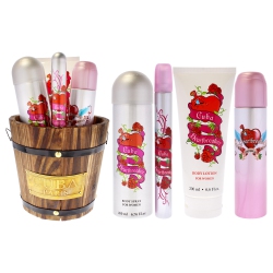 CUBA Heartbreaker By for Women - 4 PC Gift Set 3.3OZ Edp Spray, 1.7OZ Edp Spray, 6.6OZ Body Spray, 6.6OZ Body Splash