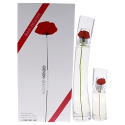 KENZO Flower By for Women - 2 PC Gift Set 1.7OZ Edp Spray, 0.5OZ Edp Travel Spray
