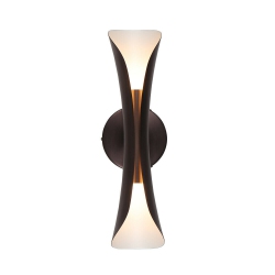 TUBICEN Indoor Wall Sconce Light Up Down, 2-Lights Metal Wall Lamp Sconce Lighting Fixture, Led Dimmable Wall Light for Living Room Bedroom Hallway