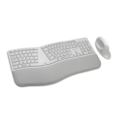 KENSINGTON Pro Fit Wireless Ergonomic Keyboard & Mouse Combo - - (75407) In Gray
