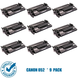 PRINTER PRO 9 Pack Canon 052/canon-052/canon052 Standard Page Yield Compatible Toner Cartridge-Canon Printer Imageclass Mf424/mf426/lbp214 In Black