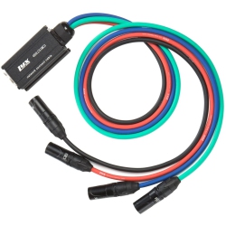 LYXPRO 4-Channel Xlr Professional 3-Pin Multi Network Breakout for Stage & Recording Studio – Xlr Male to Rj45 Ethercon