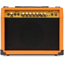 LYXPRO 40 Watt Guitar Amplifier Built In Speaker Active Passive, Headphone And Microphone, Aux Input Includes Gain Bass Middle Treble Delay Time