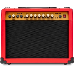 LYXPRO 40 Watt Guitar Amplifier Built In Speaker Active Passive, Headphone And Microphone, Aux Input Includes Gain Bass Middle Treble Delay Time