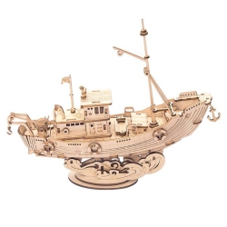 ROBOTIME 3D Wooden Puzzle – Fishing Ship