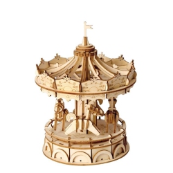 ROBOTIME Rolife Merry-Go-Round Tg404 3D Wooden Puzzle