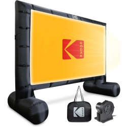 KODAK Inflatable Outdoor Projector Screen | 14.5 Feet, Blow-Up Screen for Movies, Tv, Sports Games & More | Includes Air Pump, Storage Carry Case