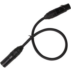 LYXPRO Balanced Xlr Cable 3 Ft Premium Series Professional Microphone Cable, Powered Speakers And Other Pro Devices Cable In Black