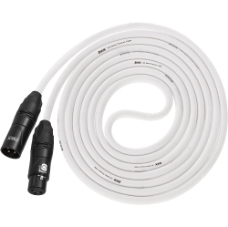 LYXPRO Balanced Xlr Cable 6 Ft Premium Series Professional Microphone Cable, Powered Speakers And Other Pro Devices Cable In White