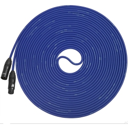 LYXPRO Balanced Xlr Cable 50 Ft Premium Series Professional Microphone Cable, Powered Speakers And Other Pro Devices Cable In Blue