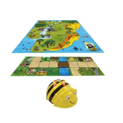 MERCONNET Tts Bee-Bot Programmable Robot Toy, City Floor Placemats Toy Fantasy Island Floor Placemats