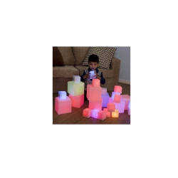 TTS Sensory Ict Glow Construction Blocks, Color Changing Toys, Construction Blocks