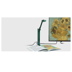 IPEVO Vz-R HDMI/USB Dual Mode 8 Mp Document Flexible Portable Camera / Webcam (Utility Yellow), Video Recorder, Visual Presenter With Focusing Lens