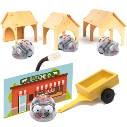 TTS Blue-Bot Floor Bundle Floor Educational Fun Robot Toy - Programmable Robot Toys for Kids, City Floor Placemats | Above 3 Years Toy