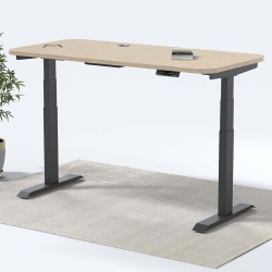 MOTIONGREY Height Adjustable German Electric Dual Motors Sit-To-Stand Computer Home Table And Office Standing Desk - Frame \w Tabletop