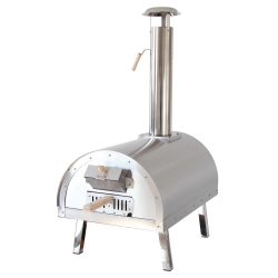 CROWN 86002 Stainless Steel Wood Burning Outdoor Pizza Oven