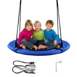 COSTWAY Goplus 40" Flying Saucer Tree Swing Indoor Outdoor Play Set Kids Christmas Gift